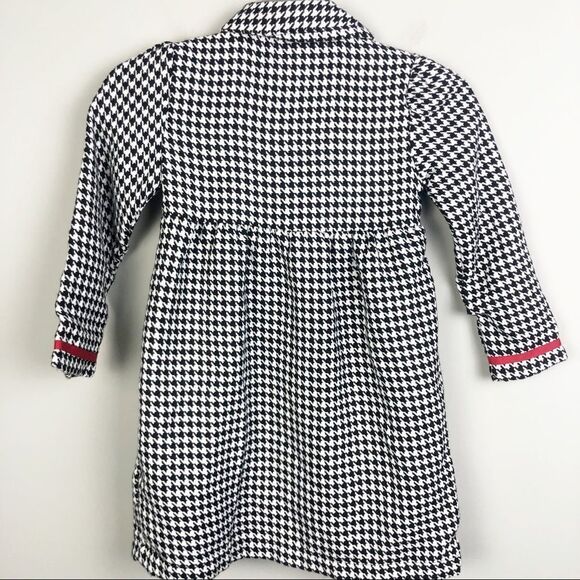 HOLIDAY EDITIONS | Girls Houndstooth Jacket Red Accents Black White 5T - Picture 6 of 7